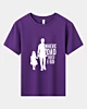 Fille et papa où papa va, je vais les enfants jeunes t-shirt