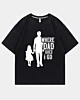 Girl And Dad Where Dad Goes I Go Oversized Cooling T-Shirt