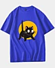 Halloween Black Cat4 - T-shirt oversize à épaules tombantes