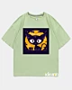Halloween Katze - Ice Cotton T-Shirt in Übergröße
