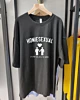 Homiesexual Camiseta de manga media oversize blanca