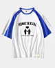 Homiesexual Camiseta negra media manga raglán