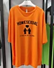 Homiesexual Camiseta negra oversize media manga