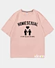 Homiesexual - T-shirt surdimensionné en coton glacé noir