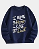 I Have A Hero I Call Him Dad Drop Shoulder Fleece Sweatshirt