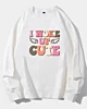 I Woke Up Cute Baby Girls Classic Fleece Sweatshirt