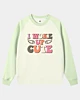 I Woke Up Cute Baby Girls Raglan Sleeve Sweatshirt