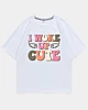 I Woke Up Cute Baby Girls Oversized Cooling T-Shirt