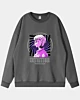 Japanese Anime Cute Girl Drop Shoulder Sweatshirt