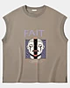 Japanese Cool Anime Fait Trust Sleeveless T-shirt