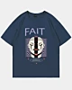 Japanese Cool Anime Fait Trust Oversized Drop Shoulder T-Shirt