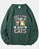 Just A Girl Who Love Cats - Pellet Fleece Sweatshirt