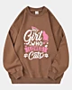 Just A Girl Who Loves Cats Oversized Sweatshirt