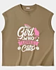 Just A Girl Who Loves Cats Sleeveless T-shirt