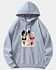 Cartoon Keflahentai Drop Shoulder Hoodie (sweat à capuche)