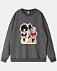 Cartoon Keflahentai Drop Shoulder Sweatshirt