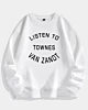 Listen To Townes Van Zandt Drop Shoulder Fleece Sweatshirt