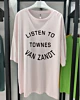 Listen To Townes Van Zandt Oversized Mid Half Sleeve T-Shirt