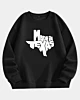 Made In Texas - Sudadera polar con hombros caídos