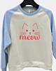 Meow Cat - Raglan Sleeve Sweatshirt