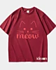 Meow Cat - Camiseta Heavyweight