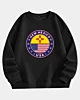 New Mexico USA Emblem Drop Shoulder Fleece Sweatshirt