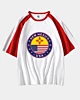 New Mexico USA Emblem Mid Half Sleeve Raglan T-Shirt
