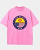 New Mexico USA Emblem Acid Wash T-Shirt