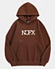 Logo Nofx - Felpa con cappuccio in pile oversize