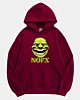 Nofx Original 90S Style Fan Art 3 - Sudadera polar con capucha de gran tamaño