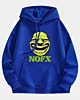 Nofx Original 90S Style Fan Art 3 - Felpa con cappuccio in pile con spalla a goccia