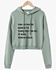 The Octopus Asked To Turn On The AC, Tentacle Puns Cropped Hoodie