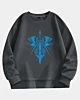 Osrs Blue Moon Spear Drop Shoulder Fleece Sweatshirt