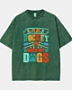 Jouez au hockey avec des chiens T-shirt vintage