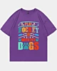 Play Hockey With Dogs Oversized Drop Shoulder T-Shirt