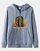 Retro Sasquatch Bigfoot Abenteuer - Full Zip Hoodie