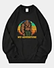 Retro Sasquatch Bigfoot Adventure - Sudadera oversize