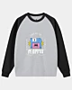 Retro Streetwear Save Me I'm Uibes Raglan Sleeve Sweatshirt