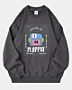 Retro Streetwear Save Me I'm Uibes Oversized Sweatshirt