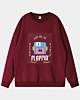 Retro Streetwear Save Me I'm Uibes Drop Shoulder Sweatshirt