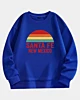 Santa Fe New Mexico Drop Shoulder Fleece Sweatshirt