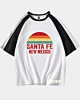 Santa Fe New Mexico Mid Half Sleeve Raglan T-Shirt