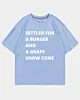 Settled For A Burger And A Grape Snow Cone 1 Ice Cotton Oversized T-Shirt