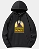 Shiprock New Mexico Retro Emblem Art Vintage Drop Shoulder Hoodie