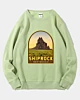 Shiprock New Mexico Retro Emblem Art Vintage Pellet Fleece Sweatshirt
