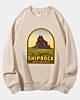 Shiprock New Mexico Retro Emblema Arte Vintage Clásico Sudadera de lana