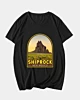 Shiprock New Mexico Retro Emblem Art Vintage V Neck T-Shirt