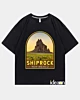 Shiprock New Mexico Retro Emblem Art Vintage Ice Cotone Maglietta oversize