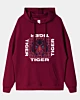 Square Tiger Face Drop Shoulder Hoodie