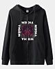 Quadratisches Tigerkopf Vollzip-Hoodie